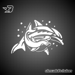 Dolphin Duo Sticker